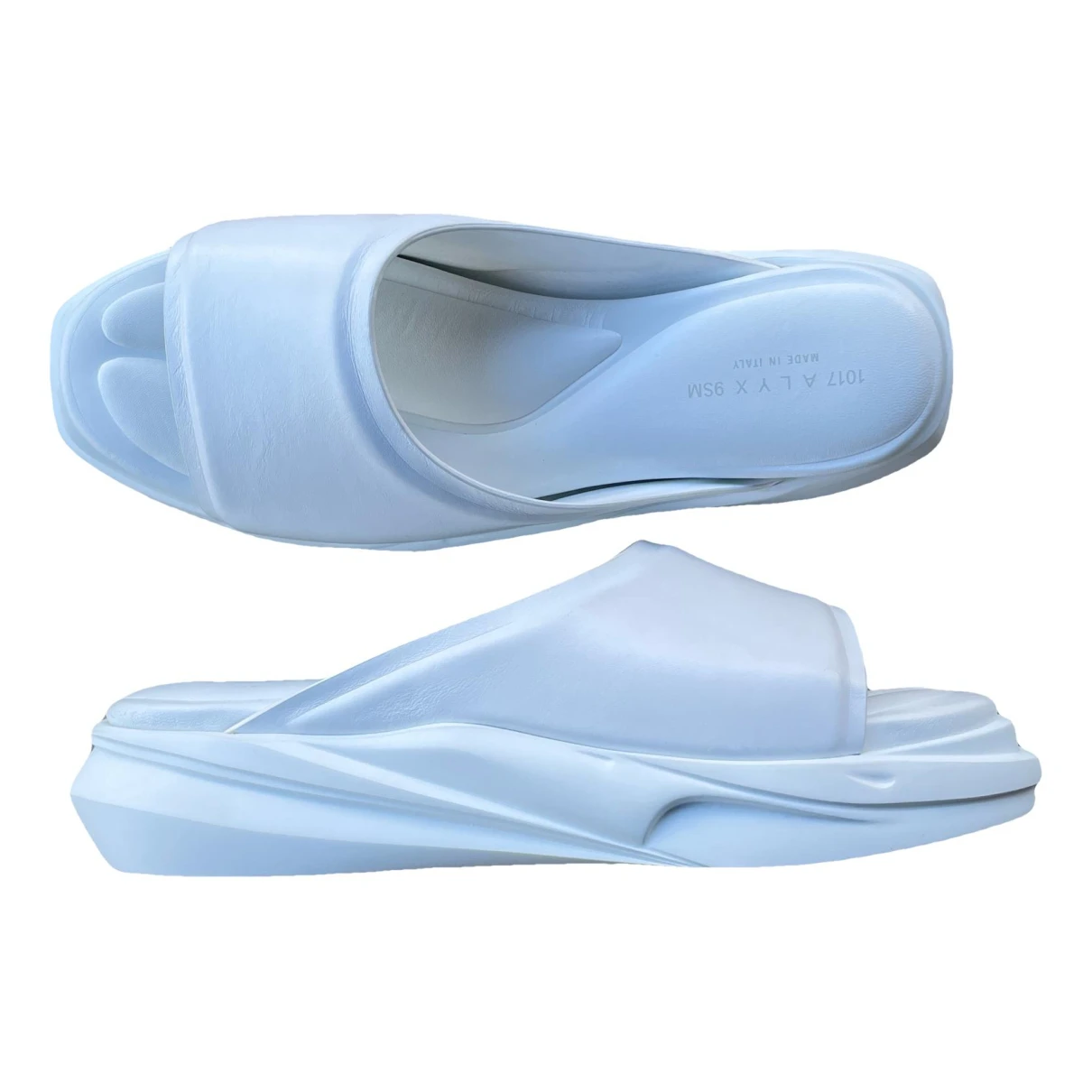 Pre-owned Alyx Leather Sandals In White