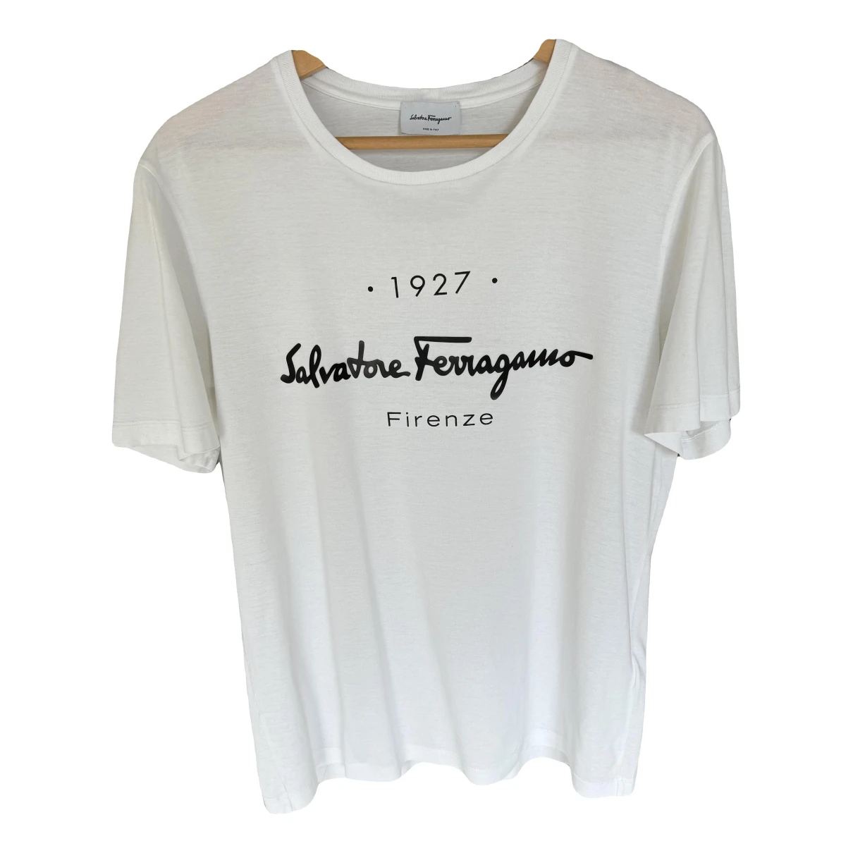 Pre-owned Ferragamo T-shirt In White