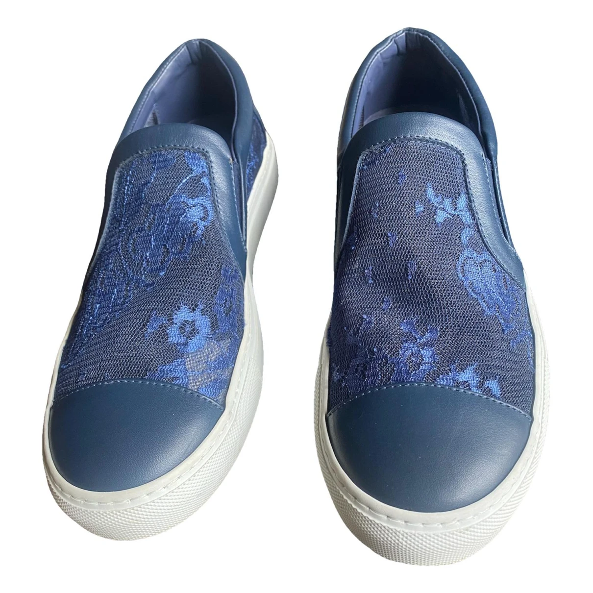 Pre-owned Philipp Plein Low Trainers In Navy