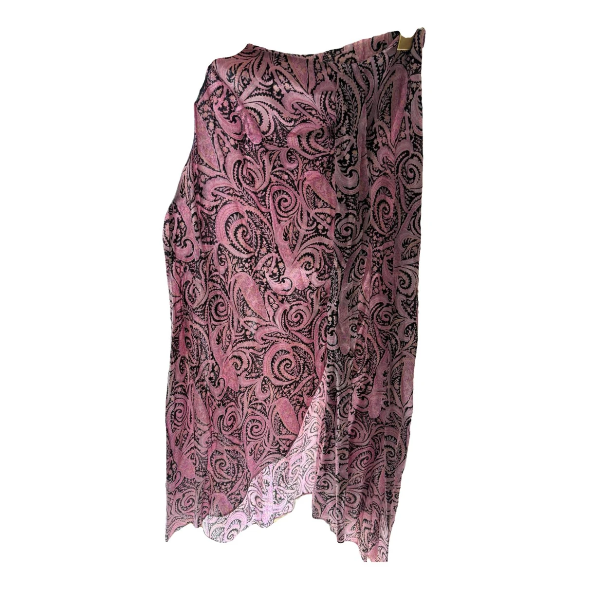 Pre-owned Maje Maxi Skirt In Pink