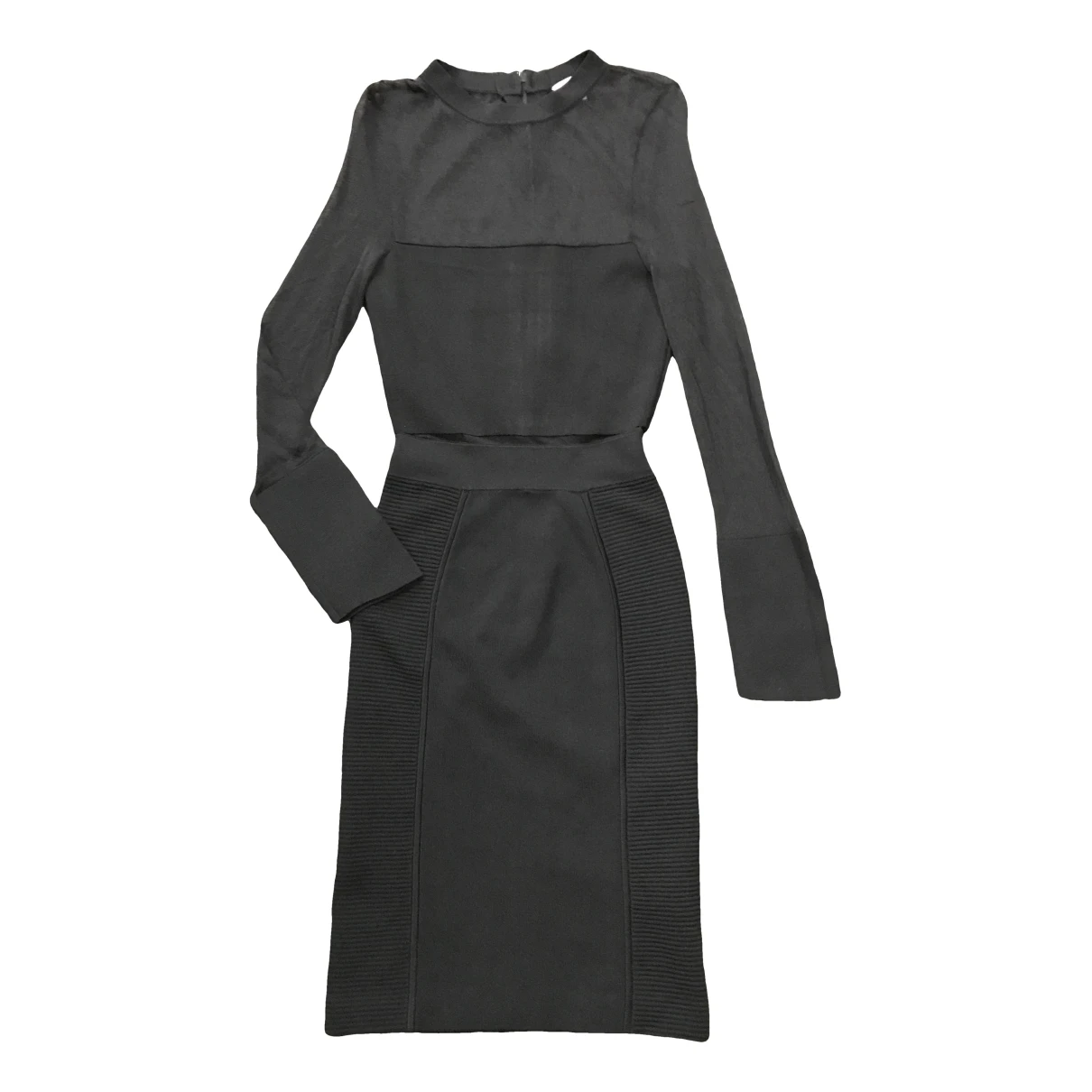 Pre-owned Reiss Mid-length Dress In Black