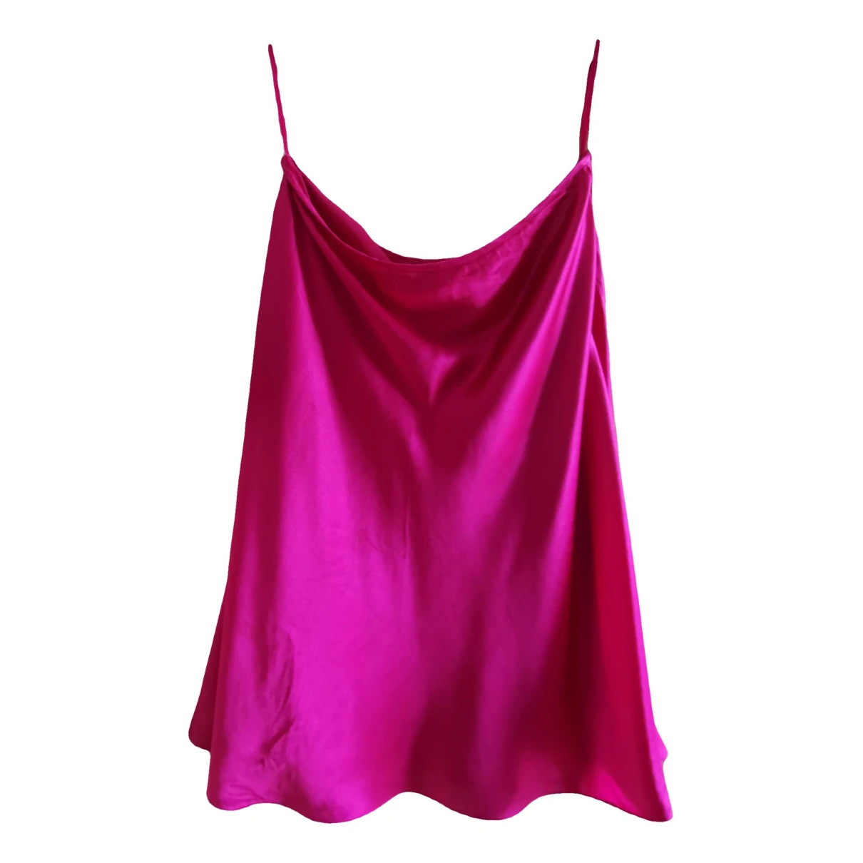 Pre-owned Lauren Ralph Lauren Silk Mid-length Skirt In Pink