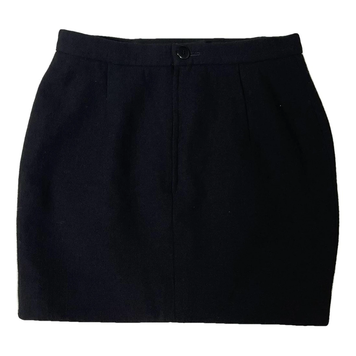 Pre-owned Valentino Mini Skirt In Black