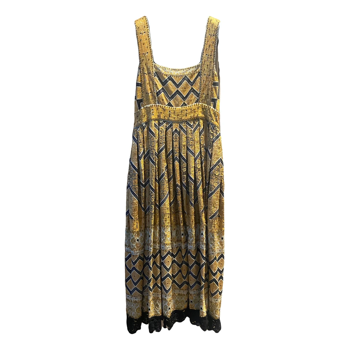 Pre-owned Ulla Johnson Mid-length Dress In Gold