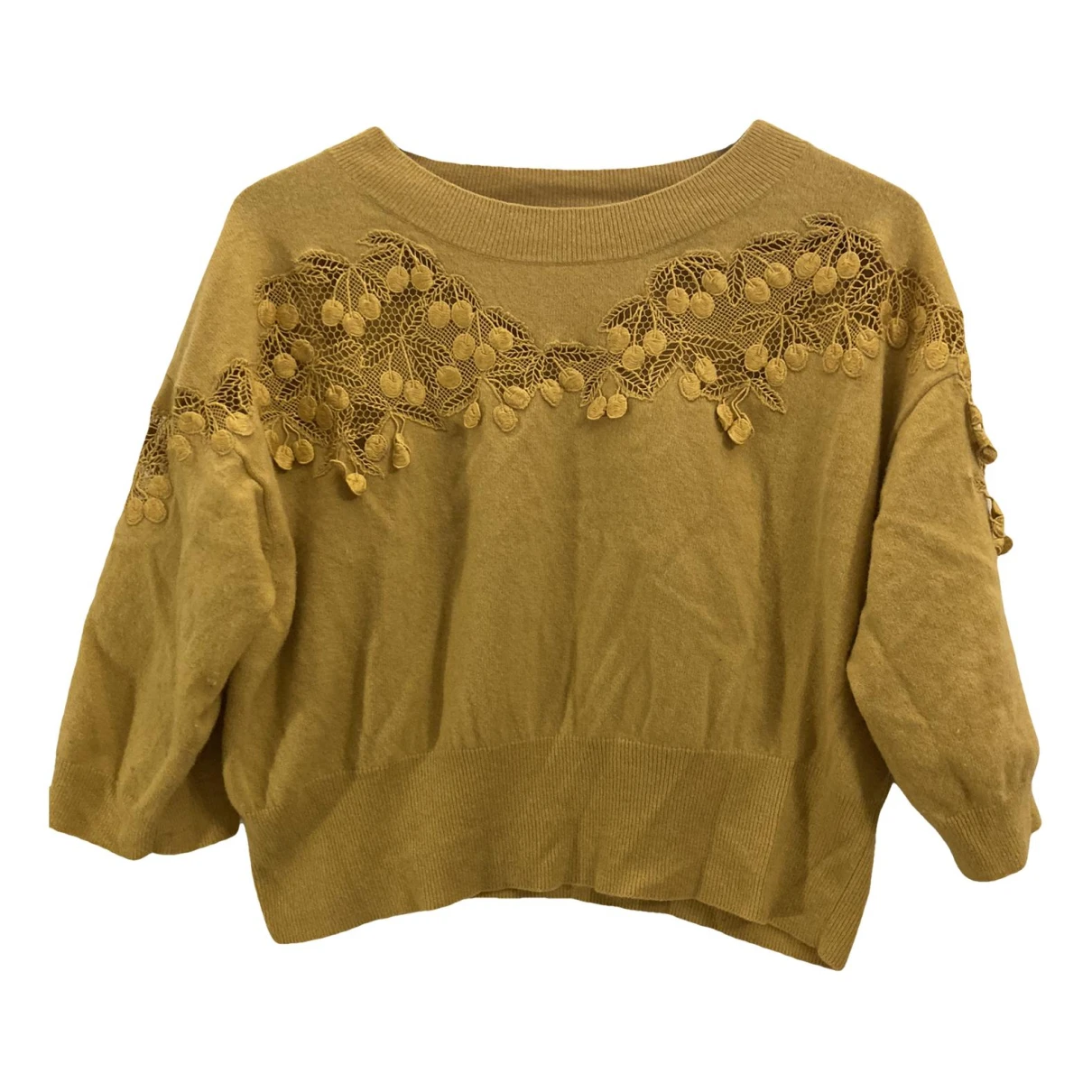 Pre-owned Chloé Wool Jumper In Yellow