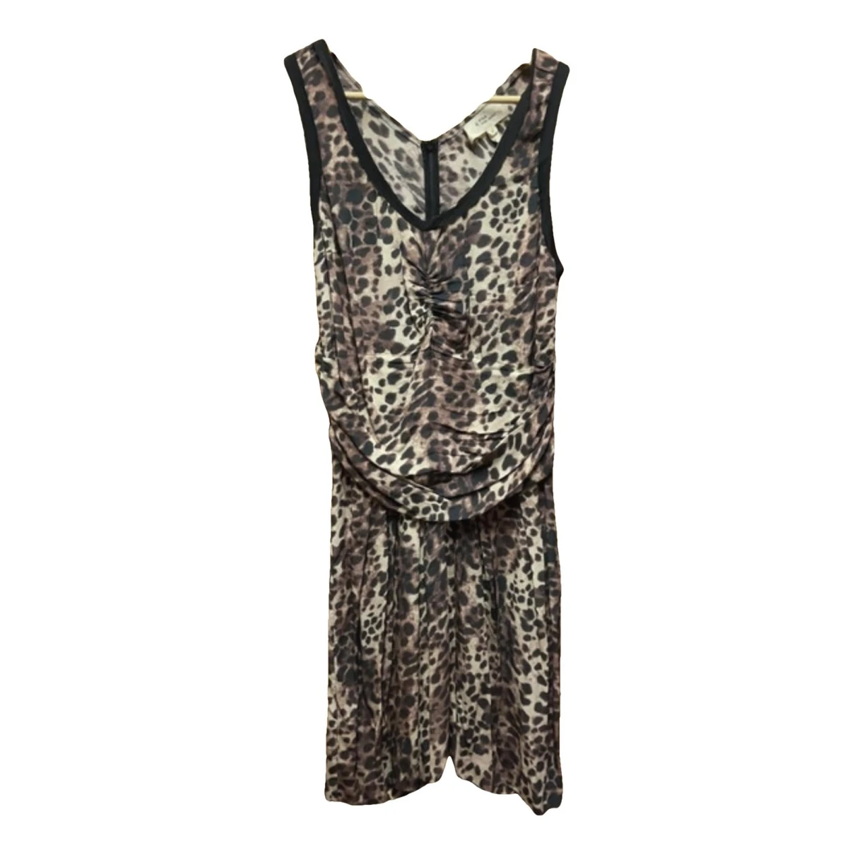 Pre-owned Isabel Marant Étoile Silk Mid-length Dress In Beige