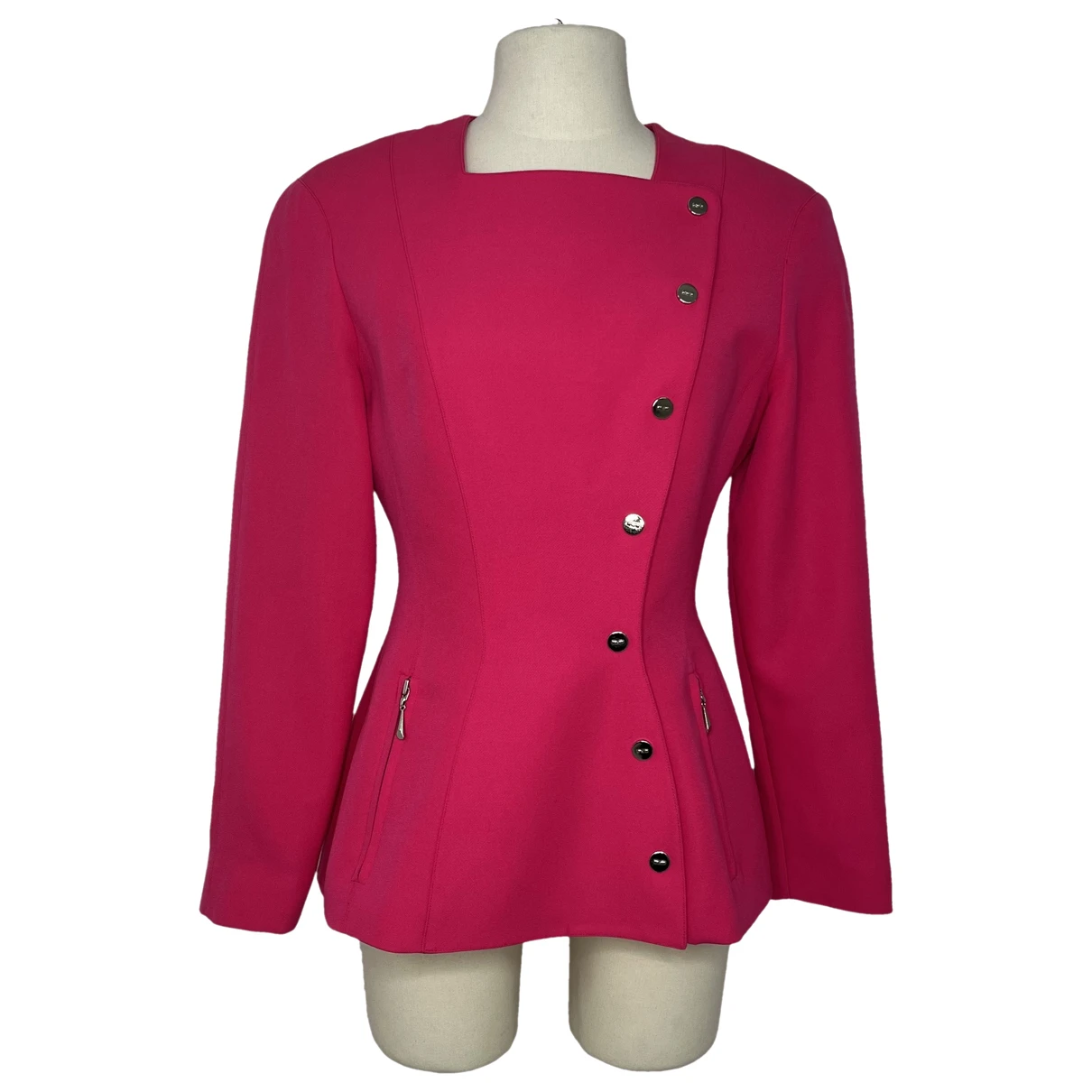 Pre-owned Mugler Wool Jacket In Pink
