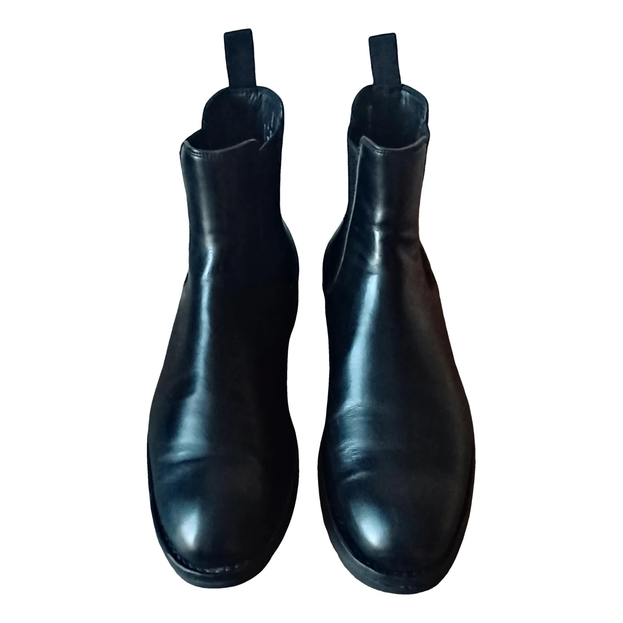 Pre-owned Heschung Leather Boots In Black