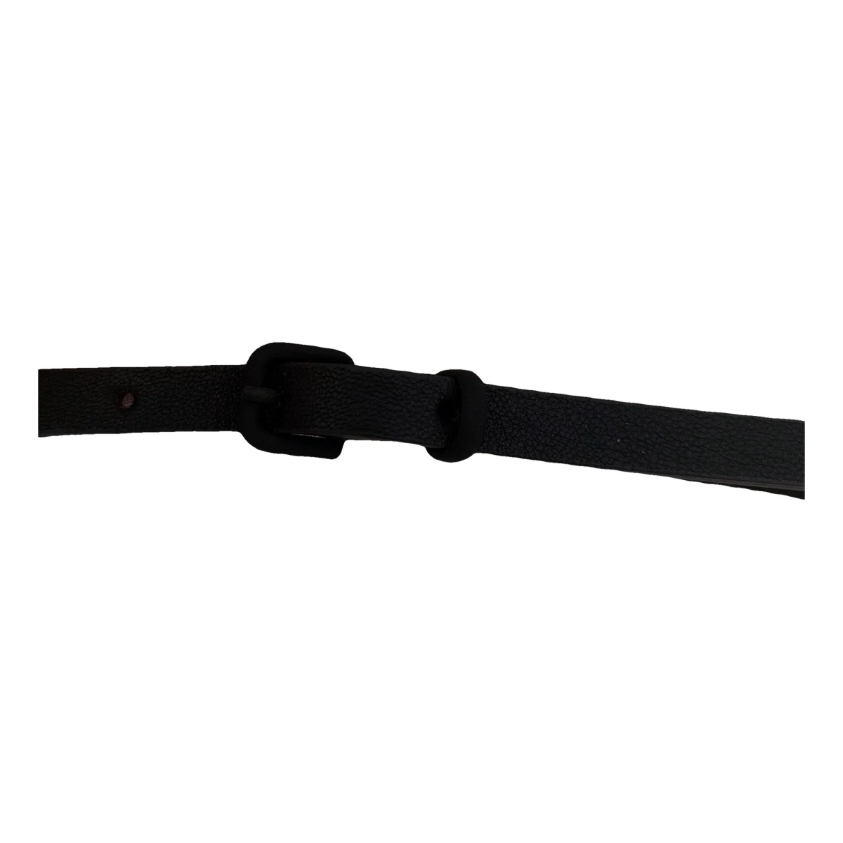Pre-owned Max Mara Leather Belt In Black