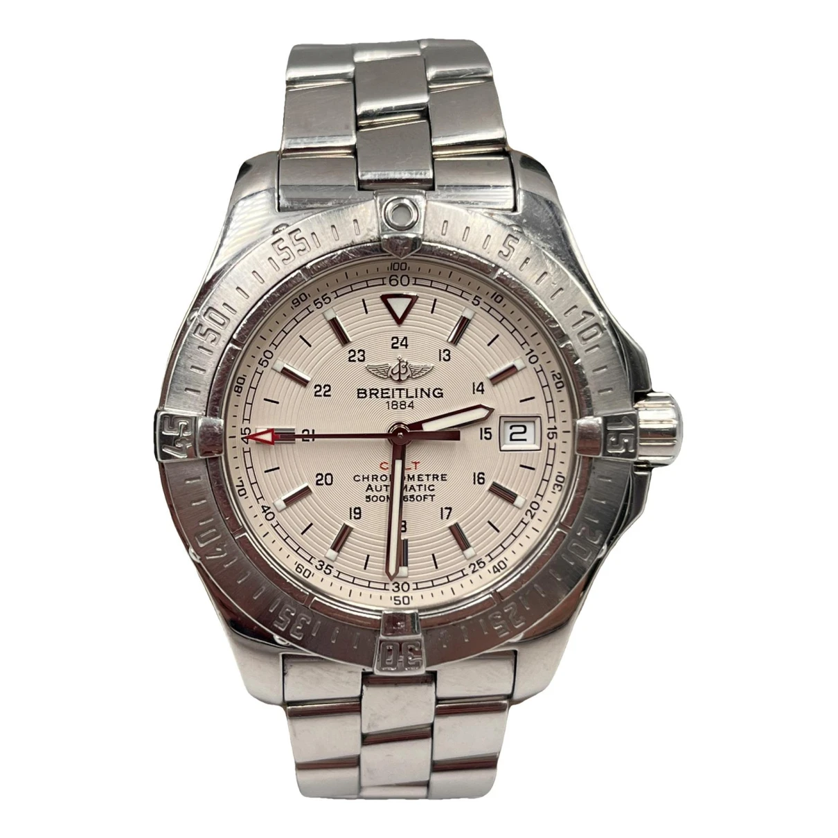Pre-owned Breitling Colt Watch In White