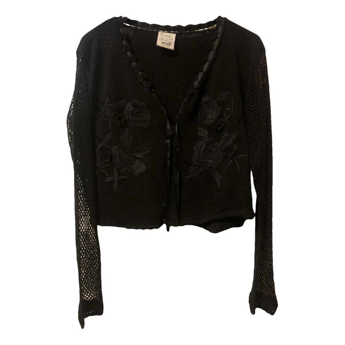 Pre-owned Moschino Cheap And Chic Cardigan In Black
