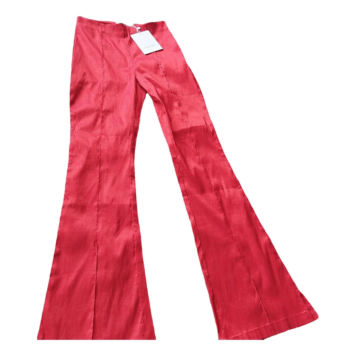 Pre-owned Hosbjerg Slim Pants In Red