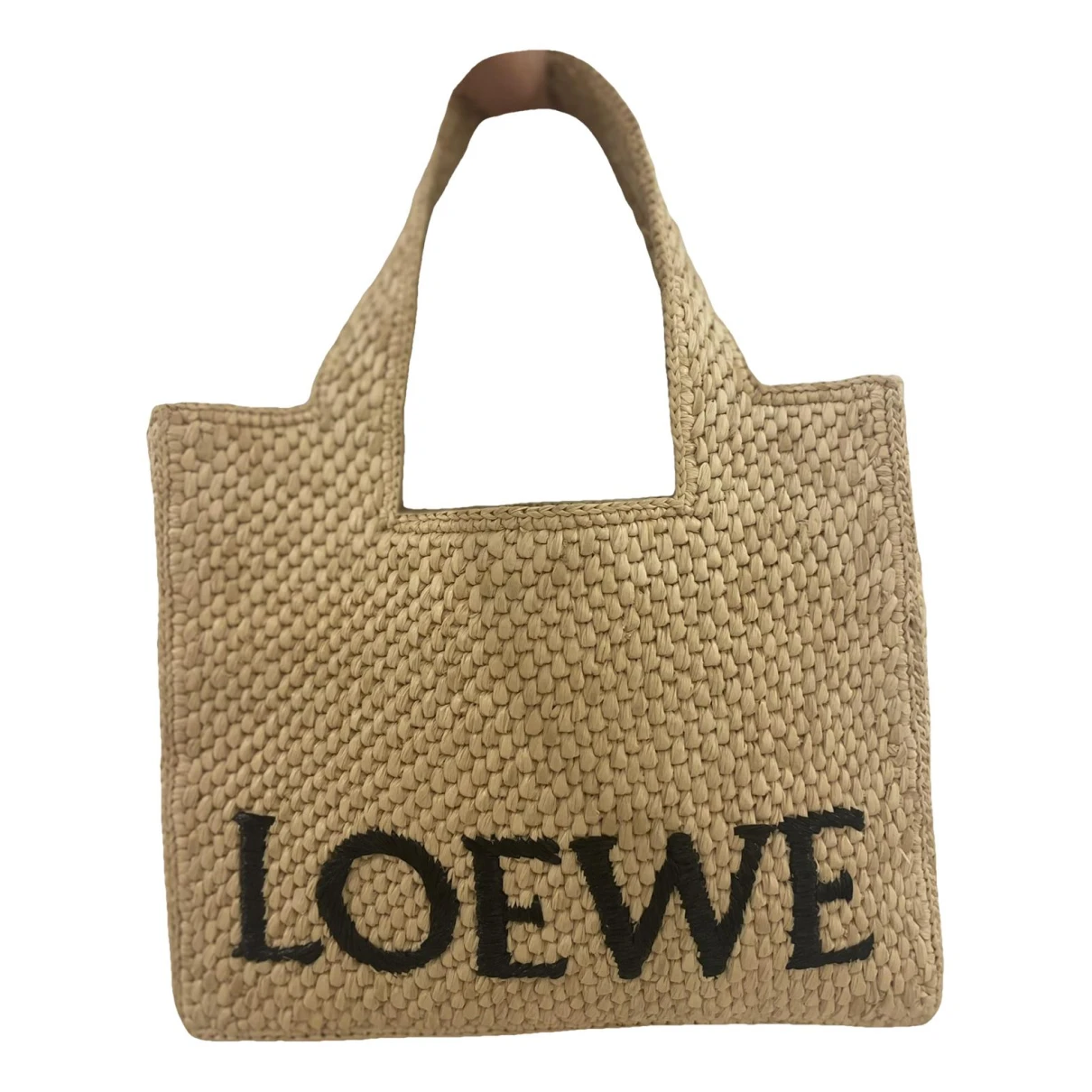 Pre-owned Loewe Font Tote In Beige