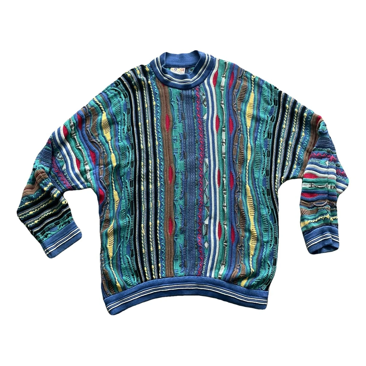 Pre-owned Coogi Wool Pull In Blue