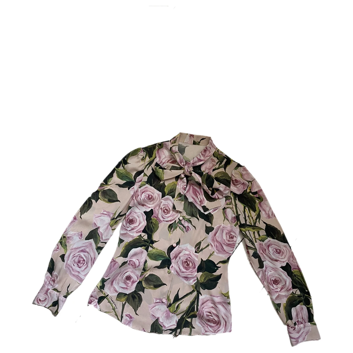 Pre-owned Dolce & Gabbana Silk Blouse In Multicolour