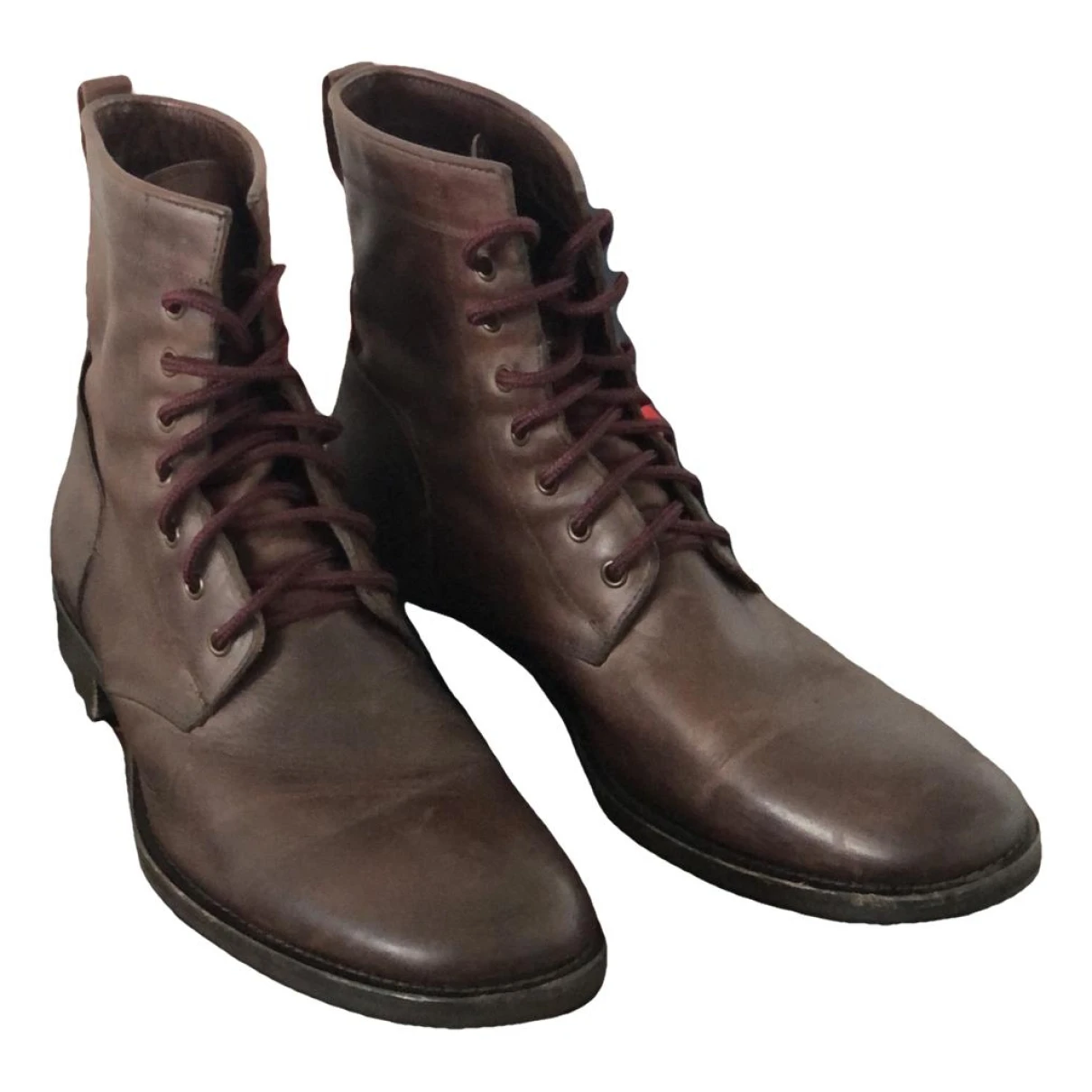 Pre-owned Buttero Leather Boots In Brown