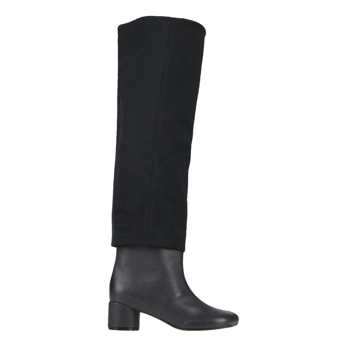 Pre-owned Mm6 Maison Margiela Leather Boots In Black