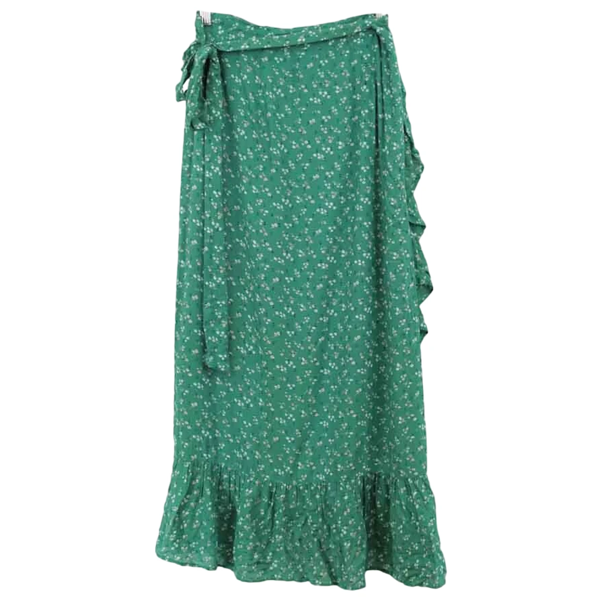 Pre-owned Swildens Maxi Skirt In Green