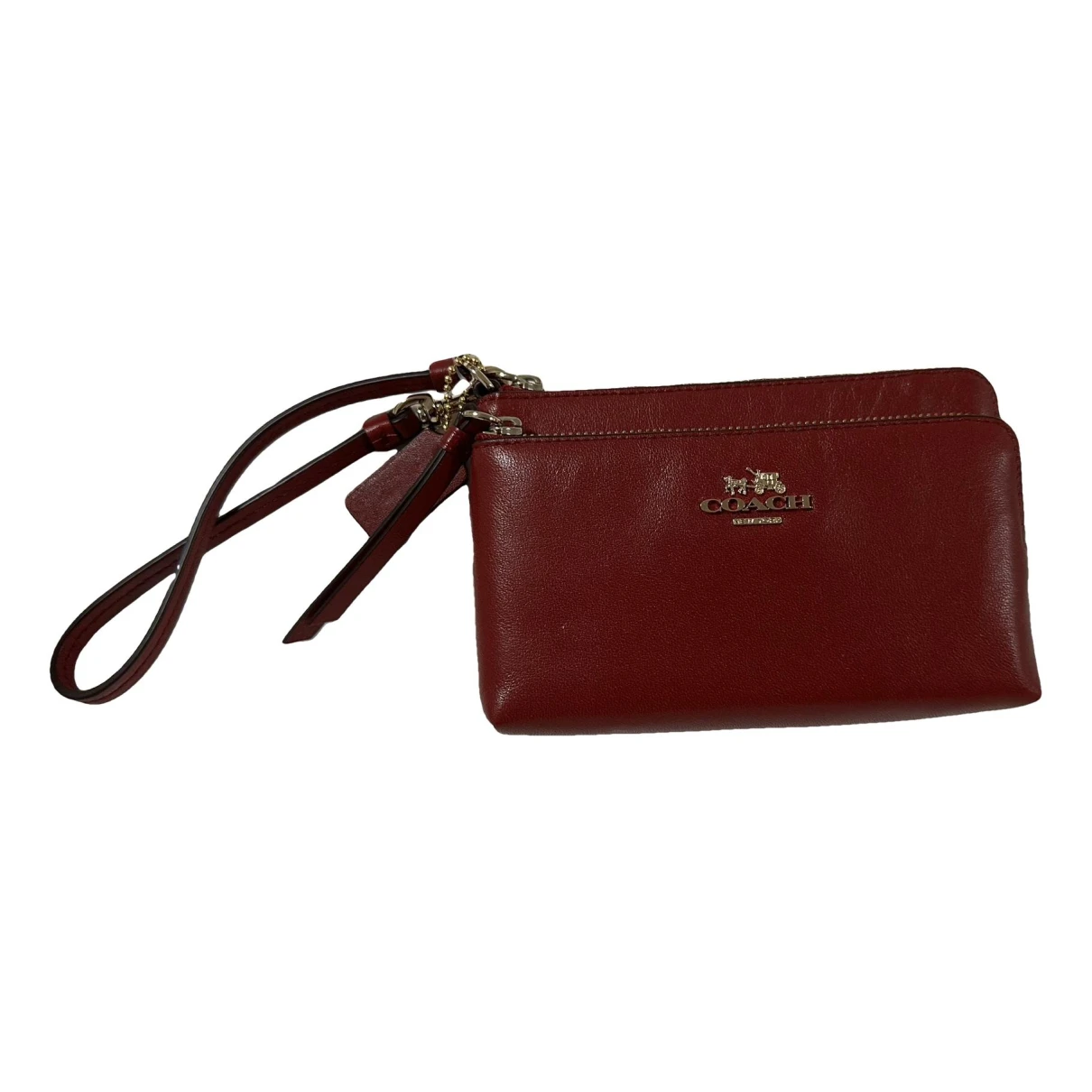 Pre-owned Coach Leather Purse In Red
