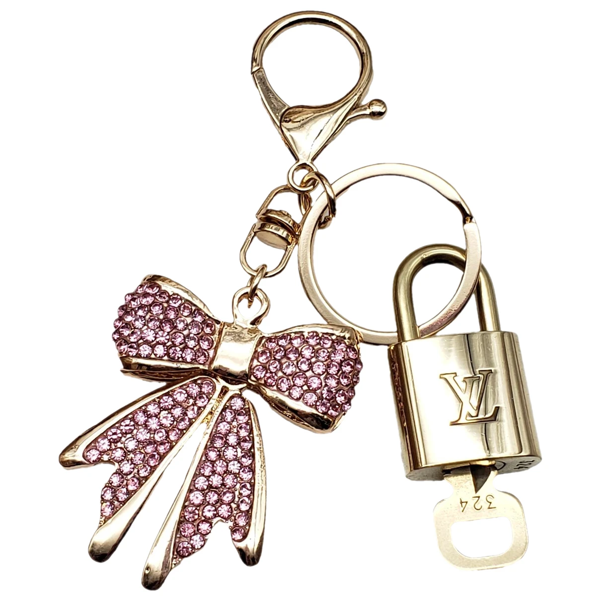 Pre-owned Louis Vuitton Bag Charm In Pink