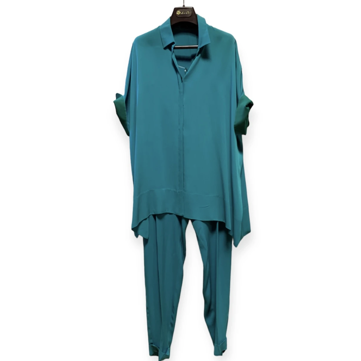 Pre-owned Loro Piana Silk Blouse In Turquoise