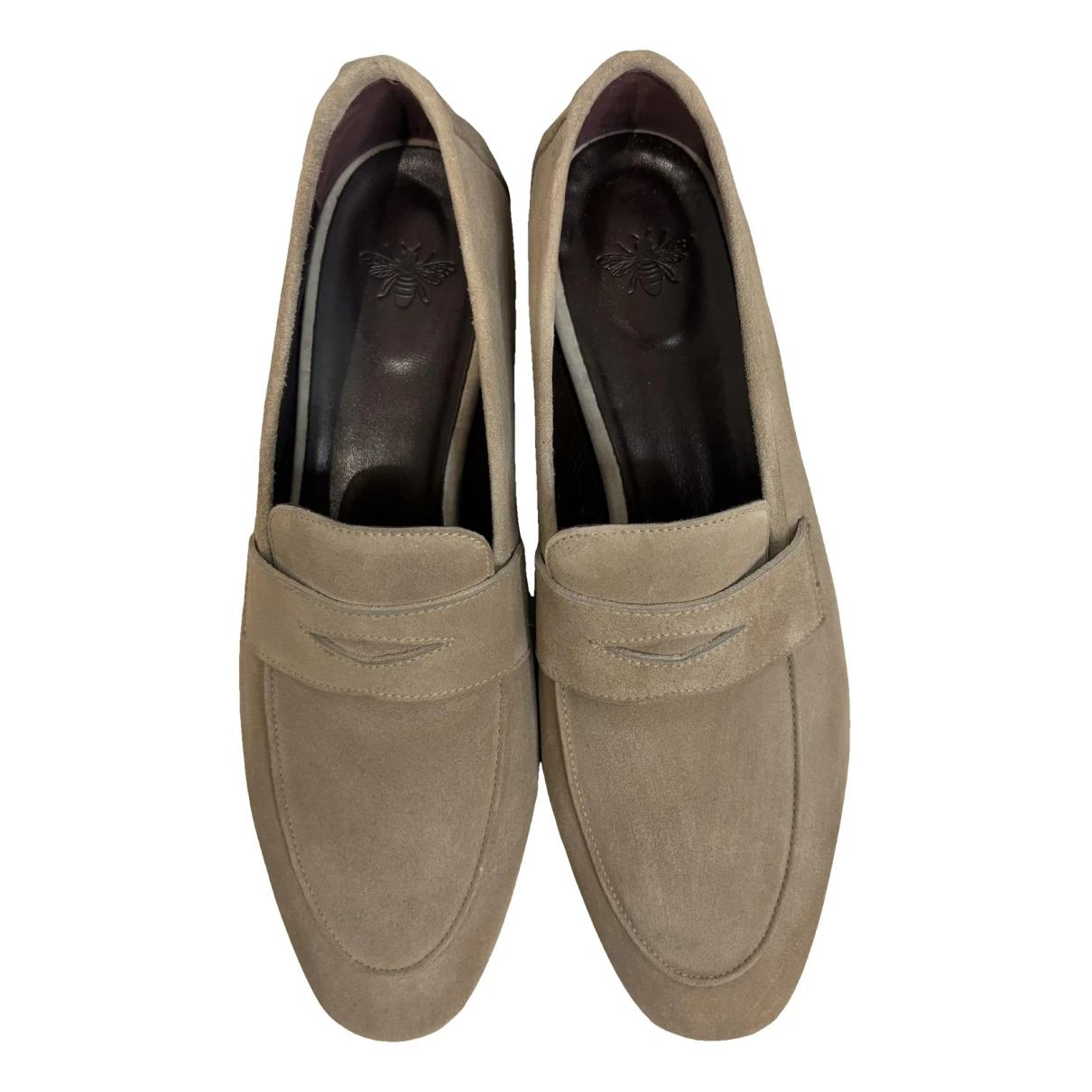 Pre-owned Bougeotte Flats In Beige