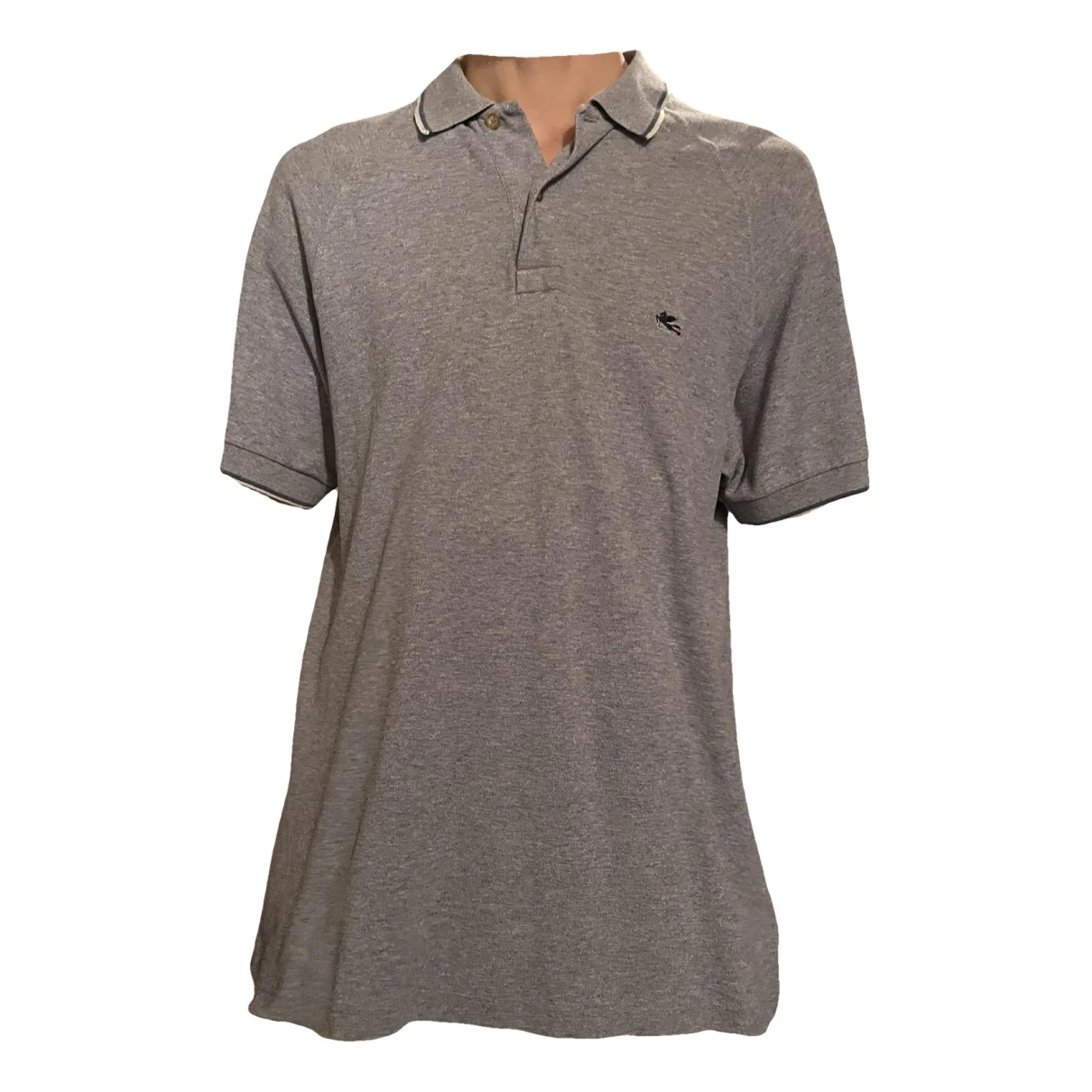 Pre-owned Etro Polo Shirt In Grey