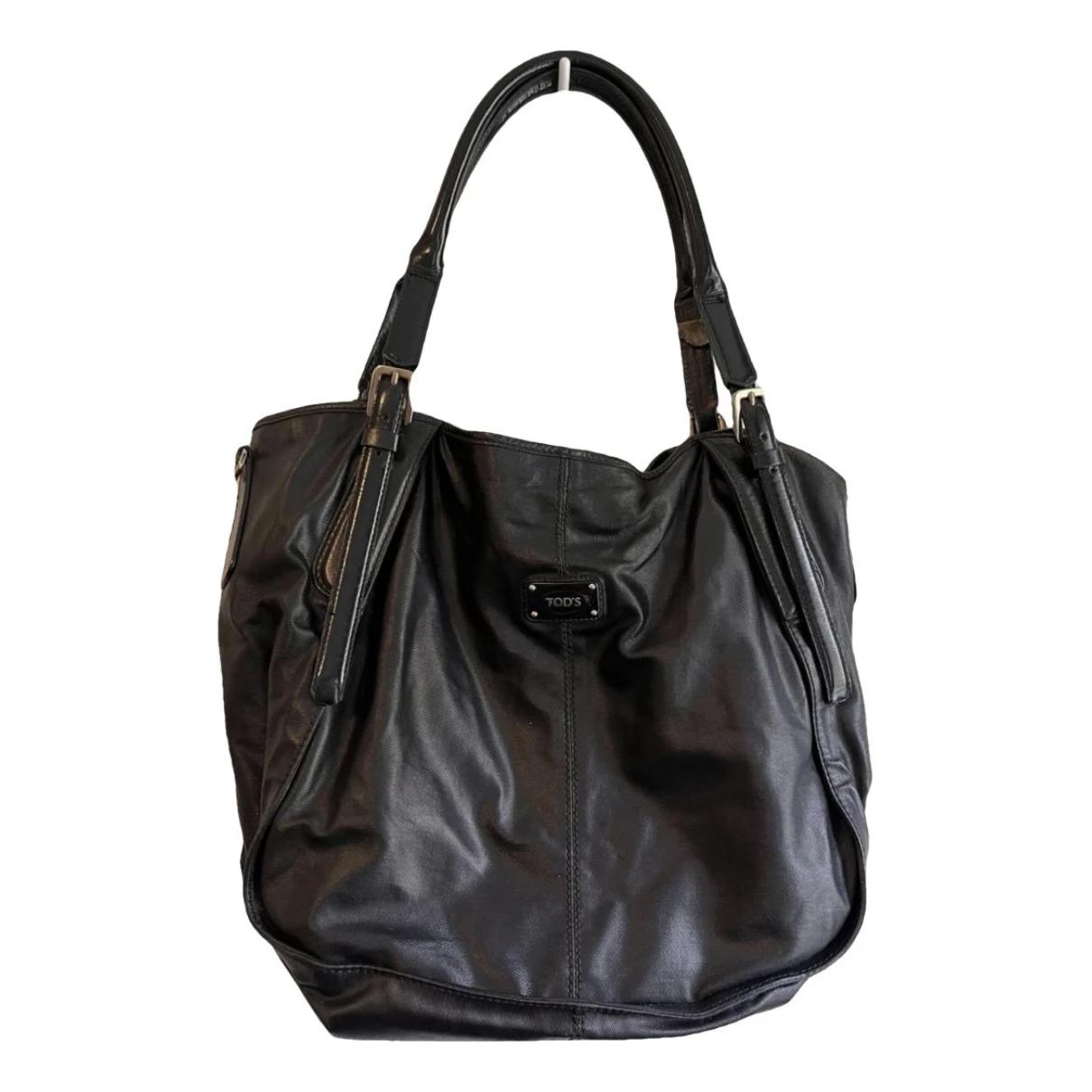Pre-owned Tod's D Bag Leather Tote In Black