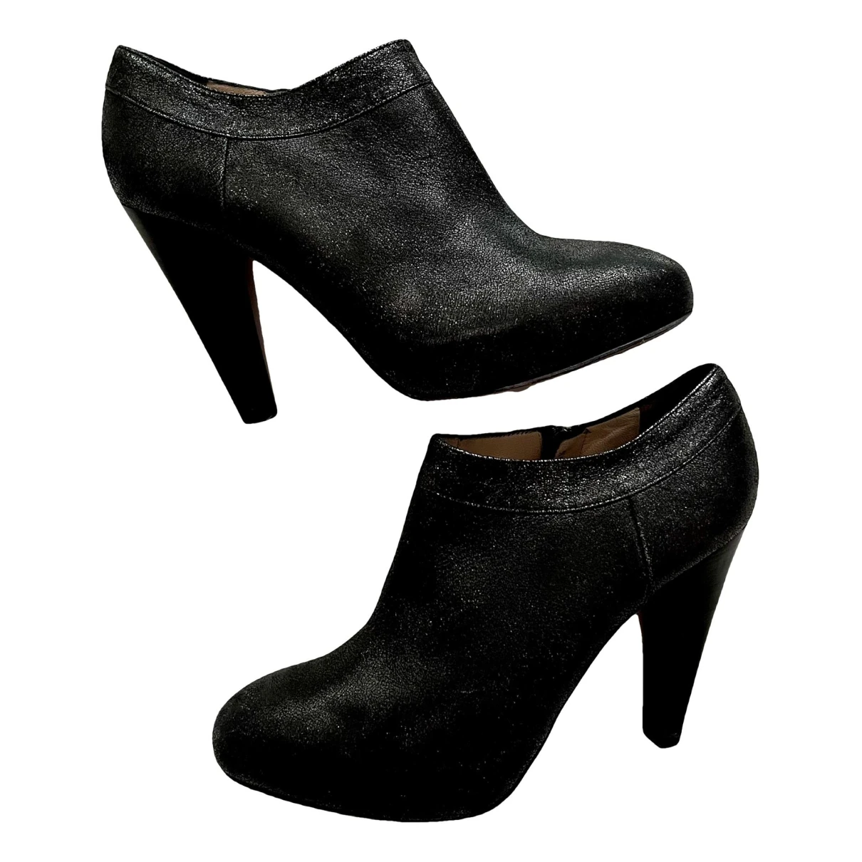 Pre-owned Joop Leather Ankle Boots In Black