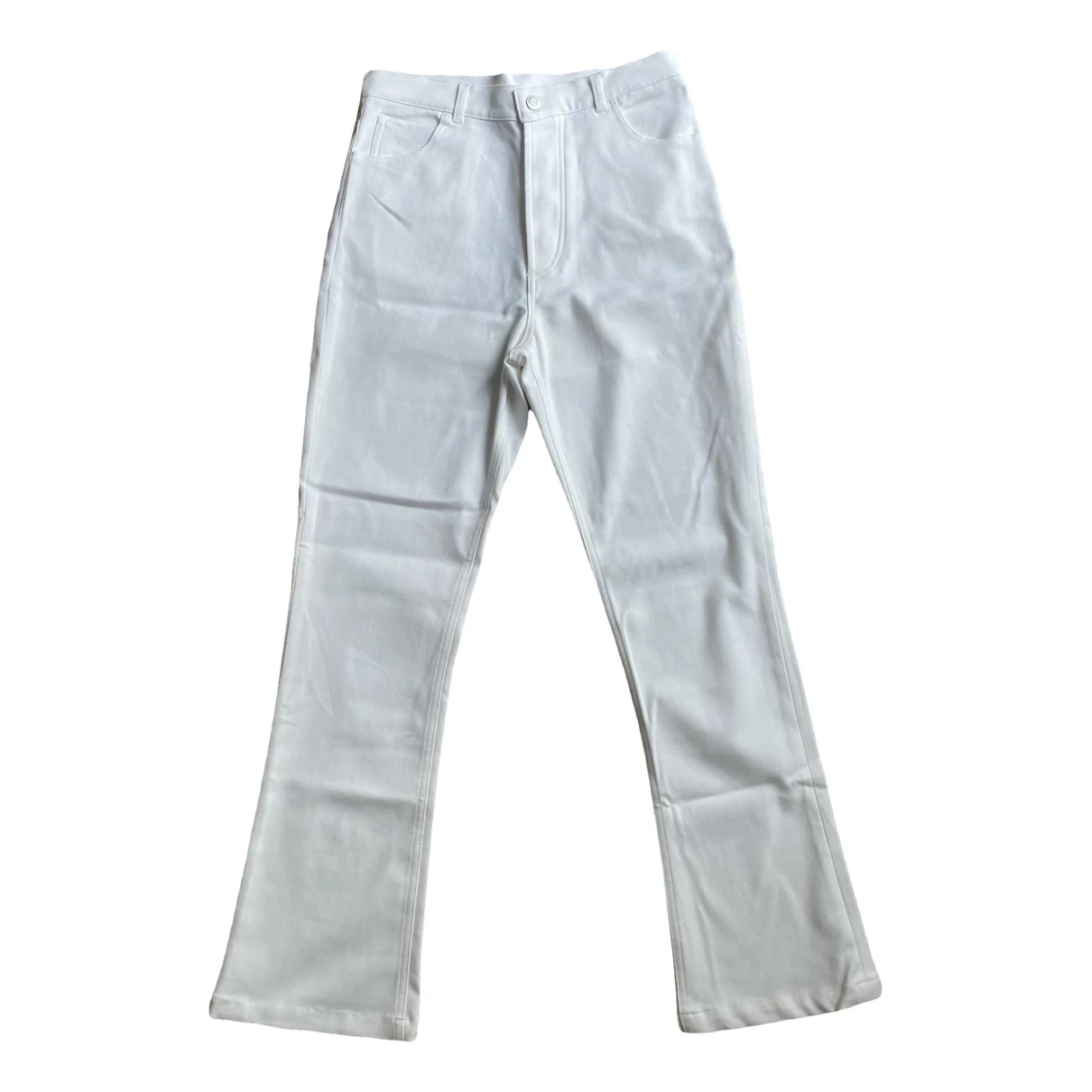 Pre-owned Maison Margiela Trousers In White