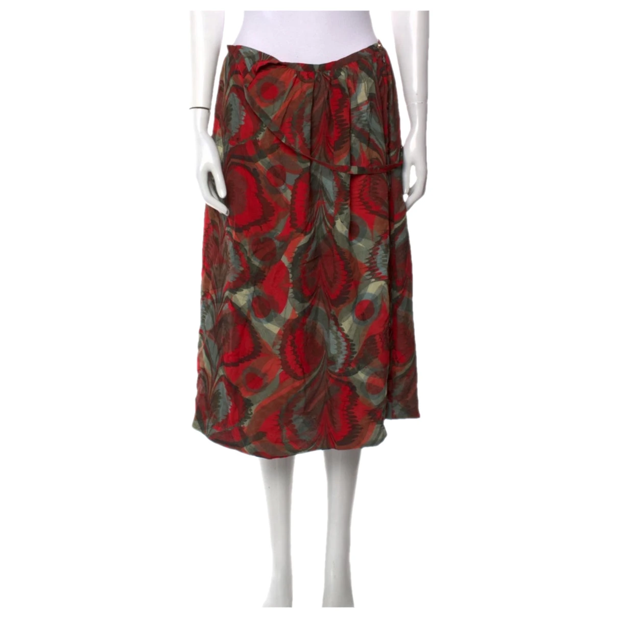 Pre-owned Lemaire Mid-length Skirt In Red