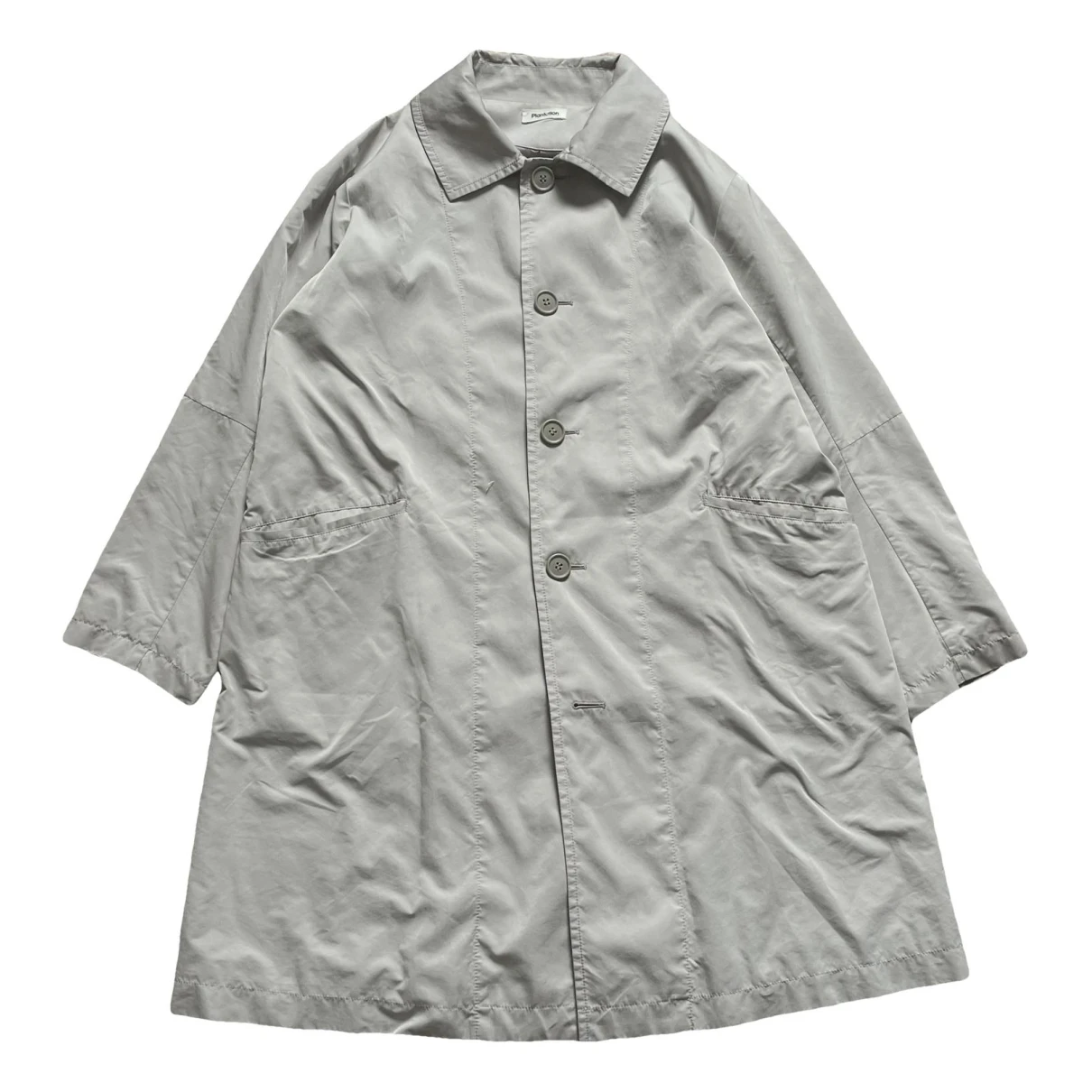 Pre-owned Issey Miyake Coat In Grey