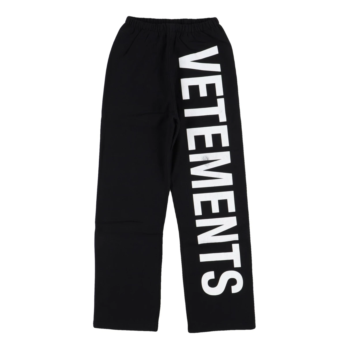 Pre-owned Vetements Straight Pants In Black