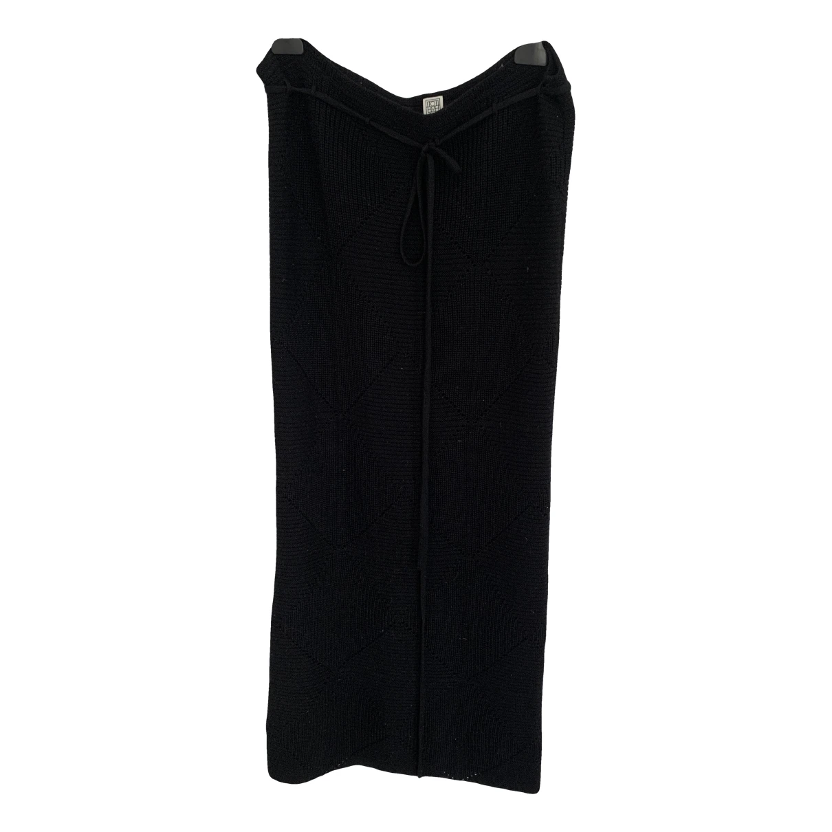 Pre-owned Totême Wool Maxi Skirt In Black