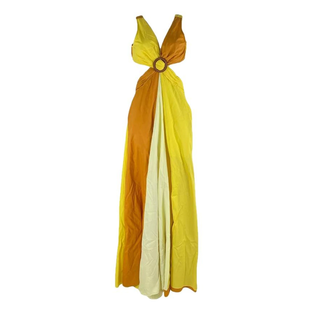 Pre-owned Staud Maxi Dress In Yellow