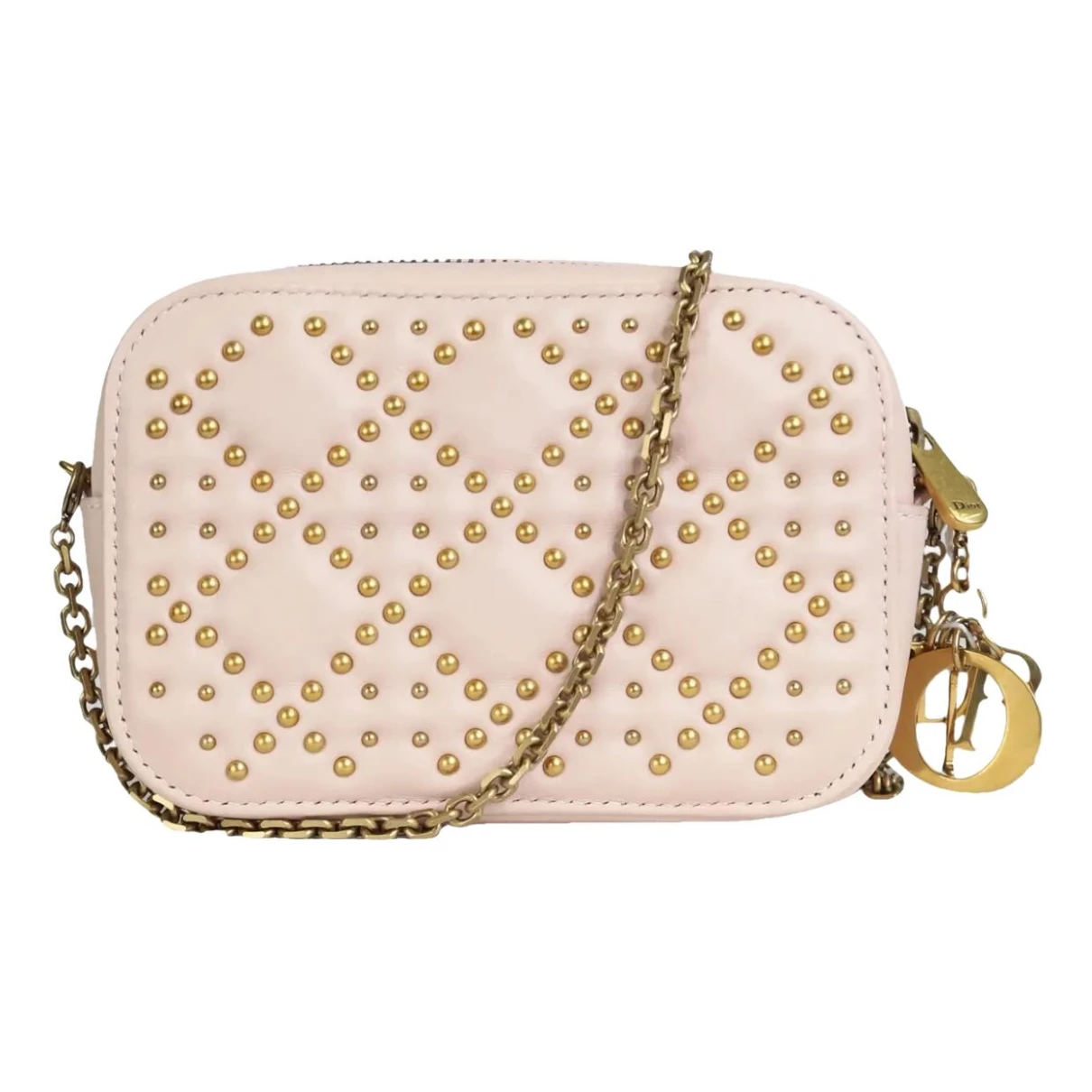 Pre-owned Dior Leather Crossbody Bag In Pink