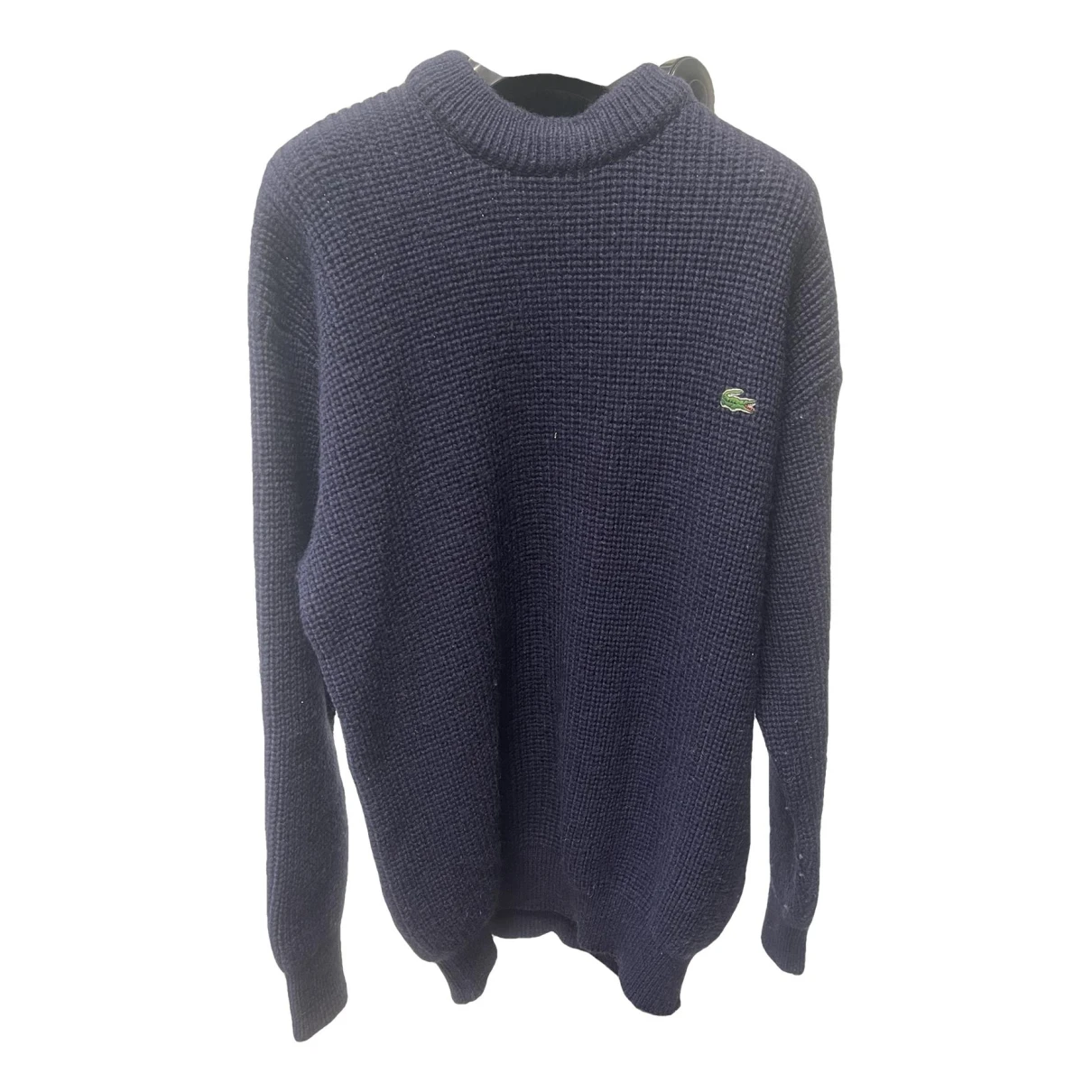 Pre-owned Lacoste Wool Pull In Blue