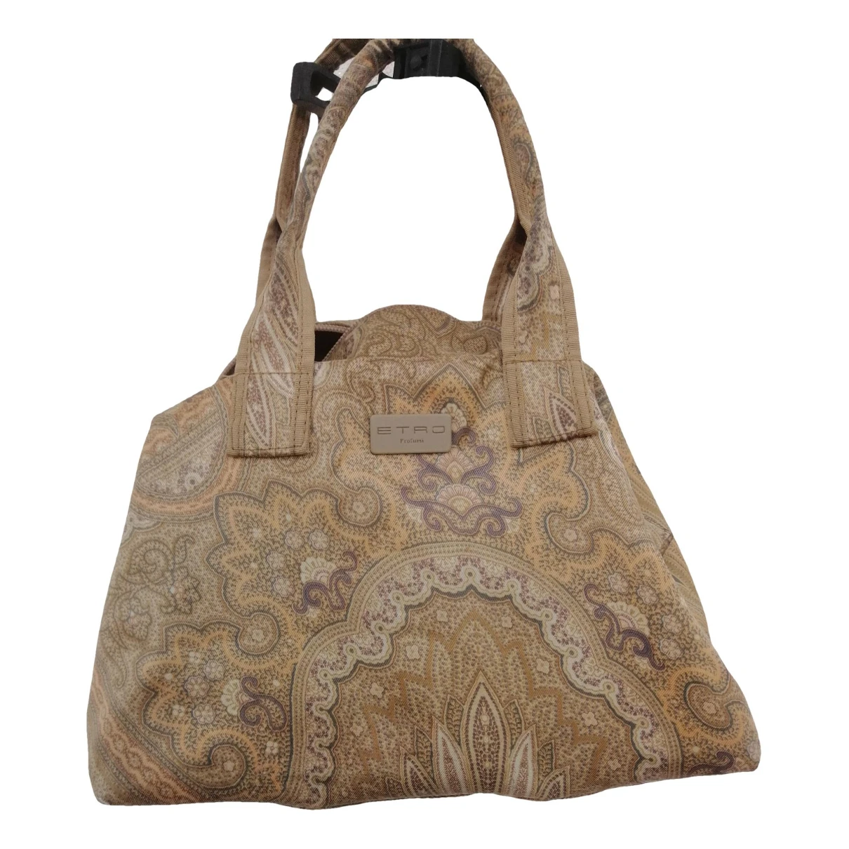 Pre-owned Etro Linen Handbag In Beige