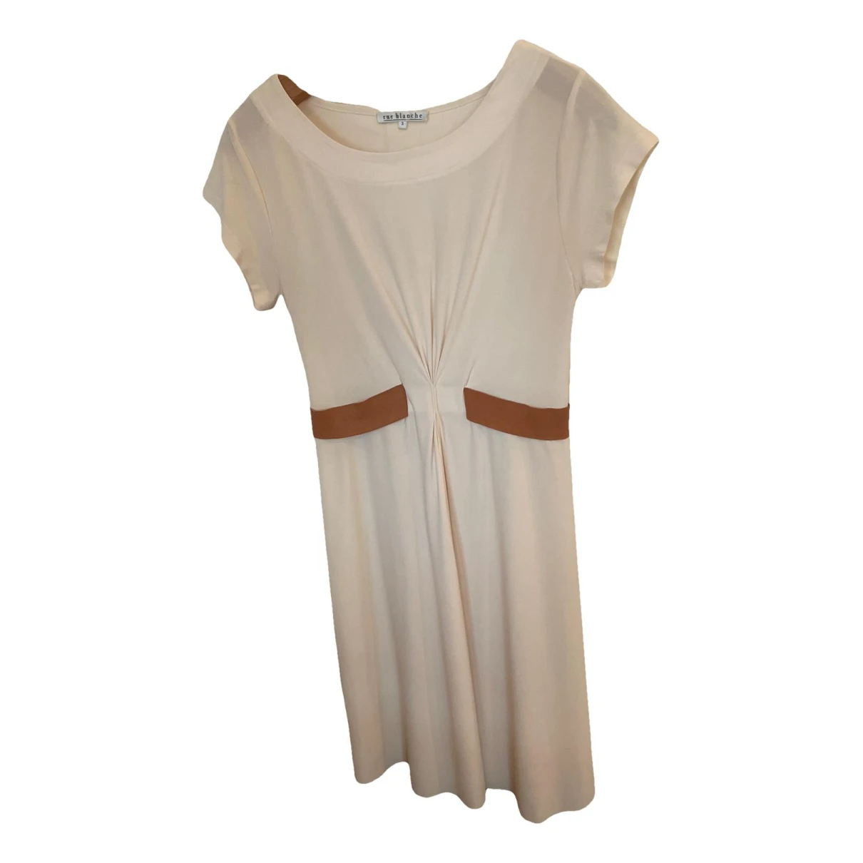 Pre-owned Rue Blanche Mid-length Dress In Beige