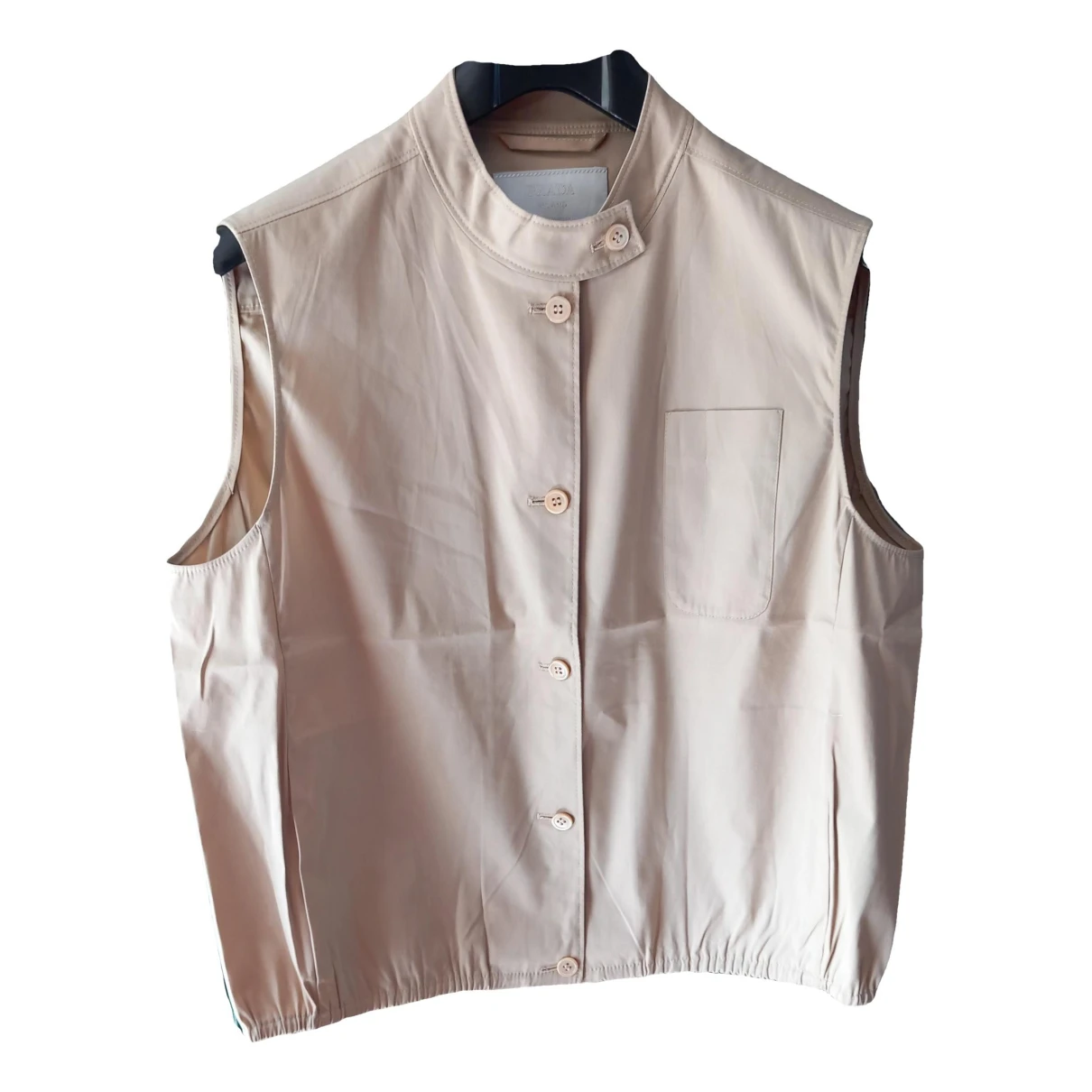 Pre-owned Prada Short Vest In Beige