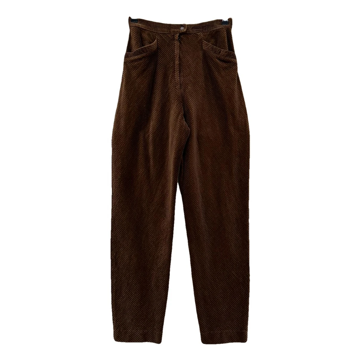 Pre-owned Krizia Trousers In Brown
