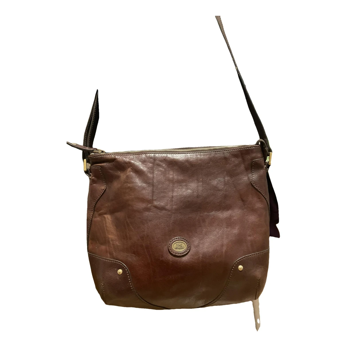 Pre-owned The Bridge Leather Crossbody Bag In Brown