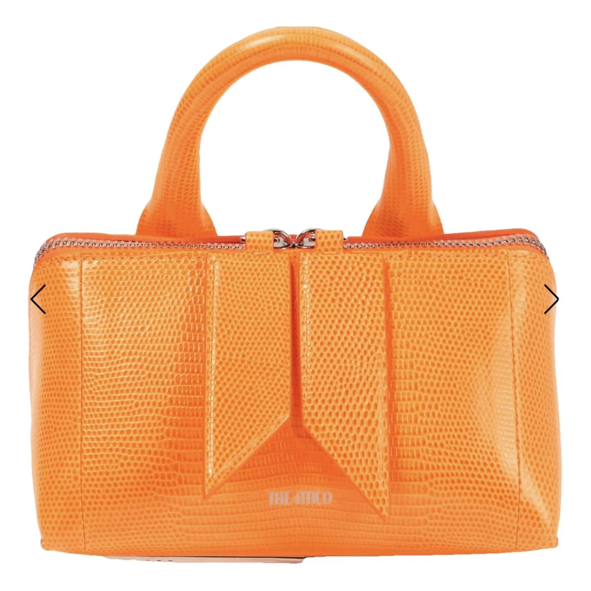 Pre-owned Attico Leather Crossbody Bag In Orange