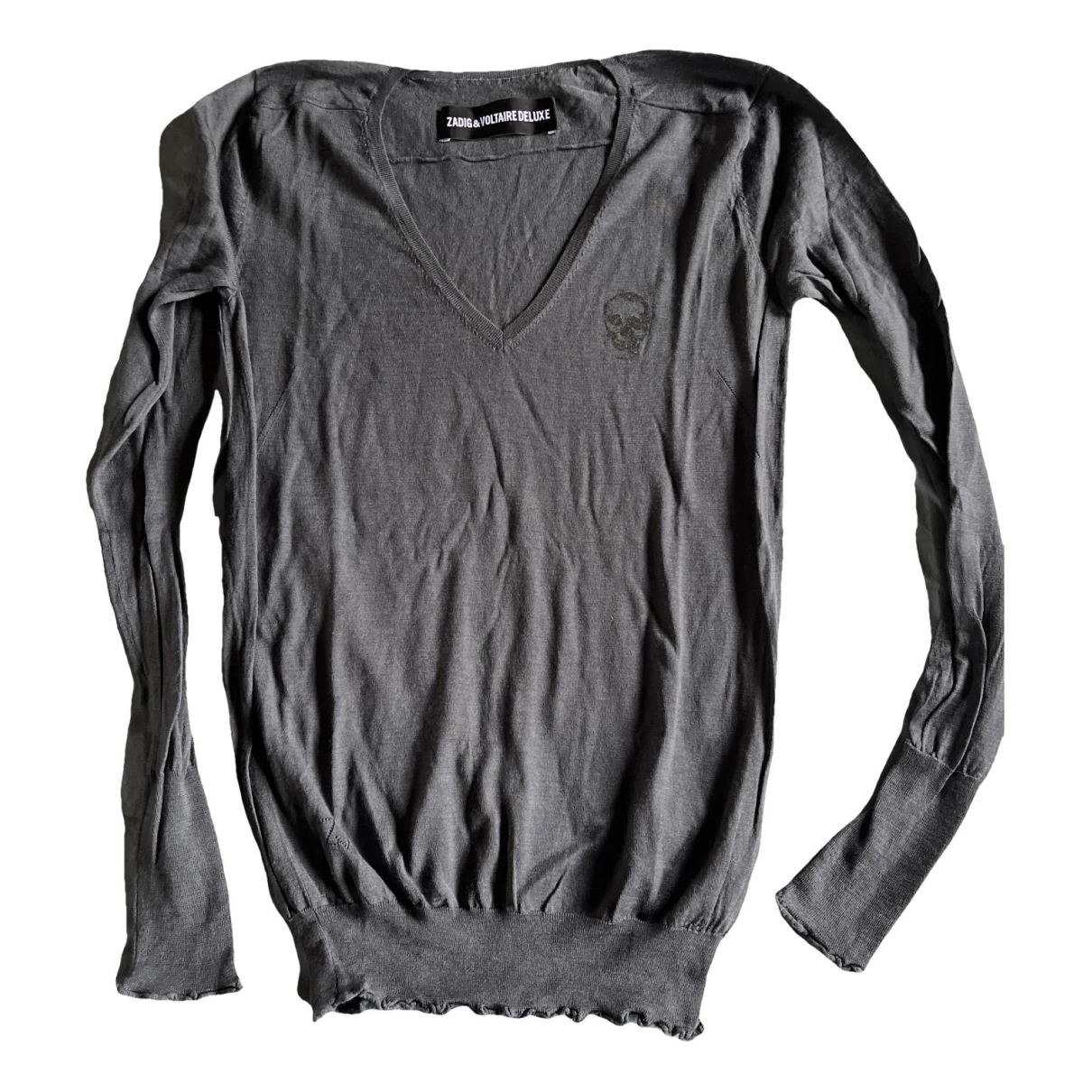 Pre-owned Zadig & Voltaire Wool Top In Anthracite