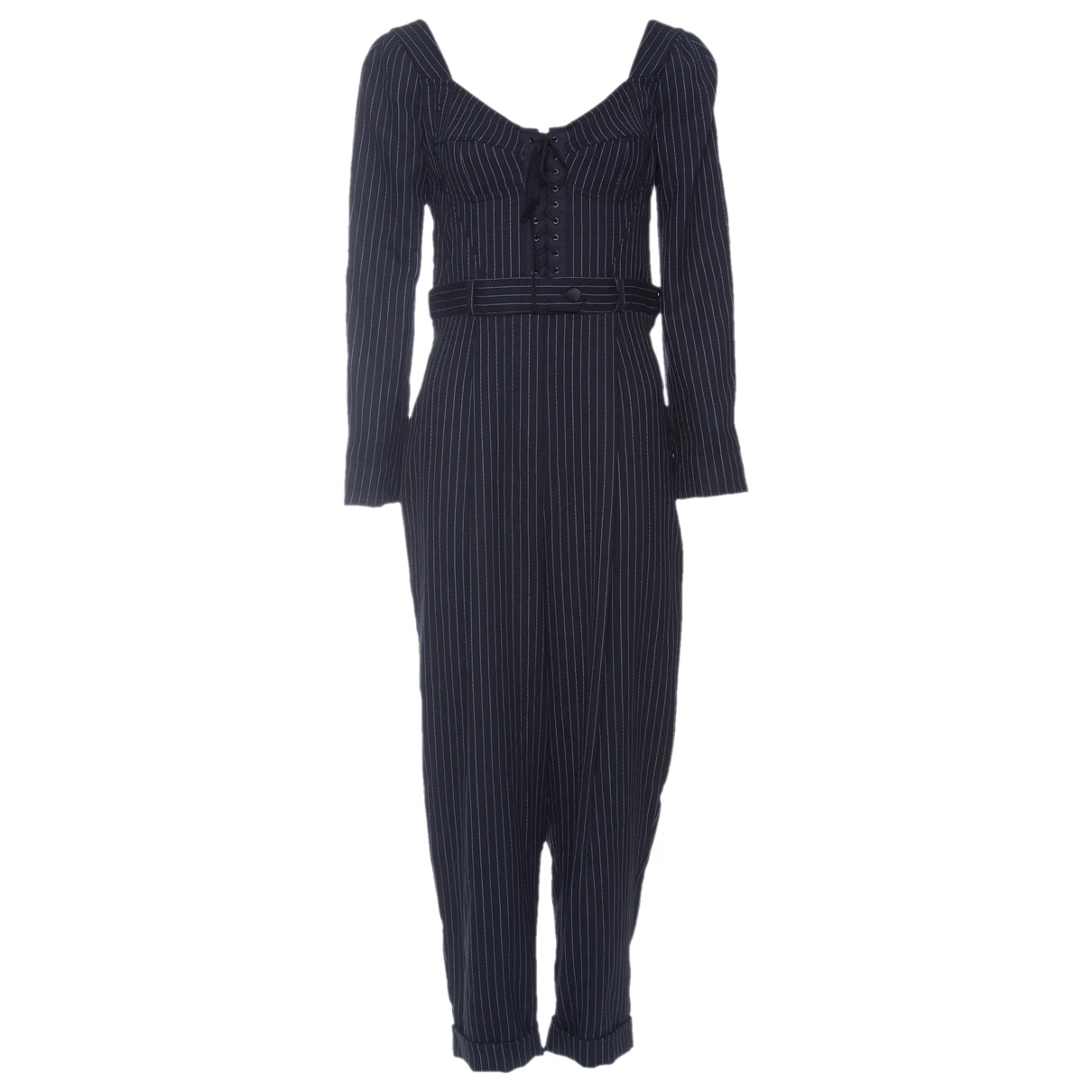 Pre-owned Dolce & Gabbana Wool Jumpsuit In Black