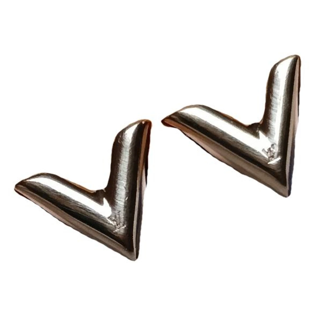 Pre-owned Louis Vuitton Essential V Earrings In Gold