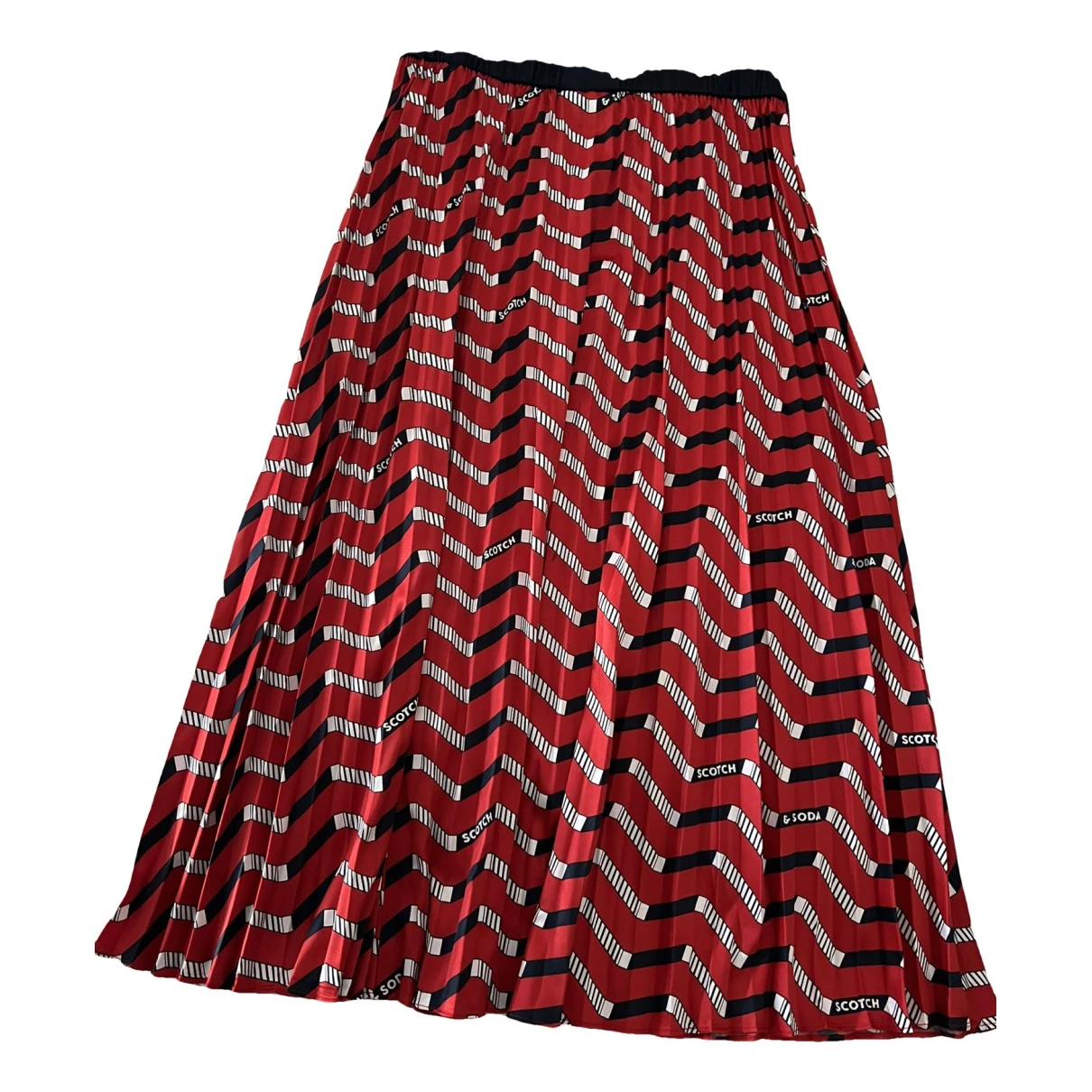 Pre-owned Scotch & Soda Mid-length Skirt In Red
