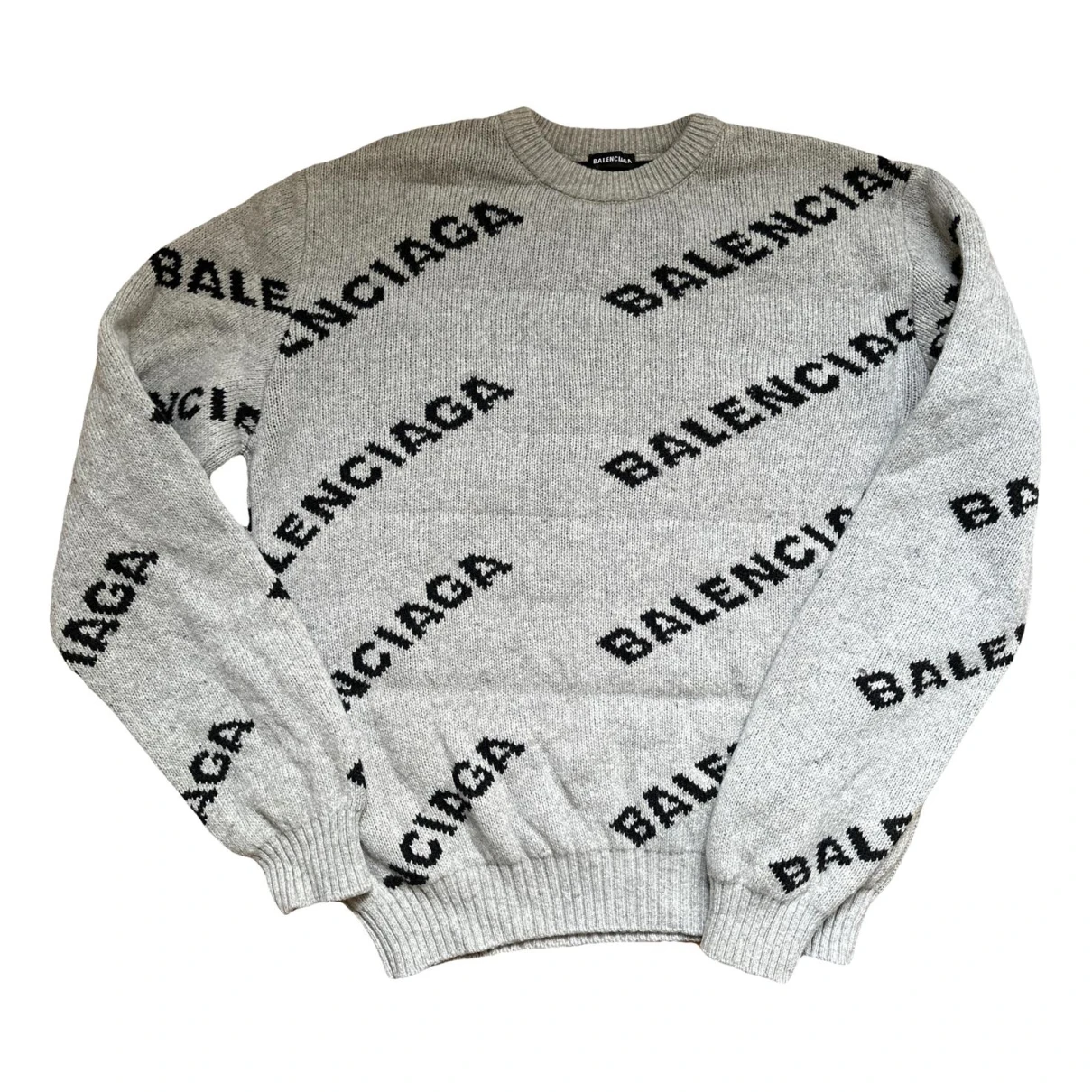 Pre-owned Balenciaga Wool Pull In Grey