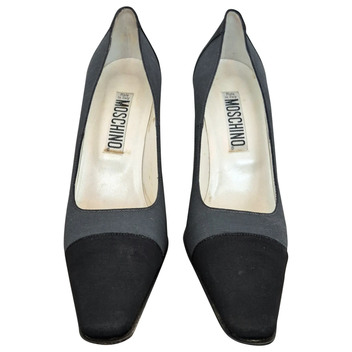 Pre-owned Moschino Cloth Heels In Multicolour