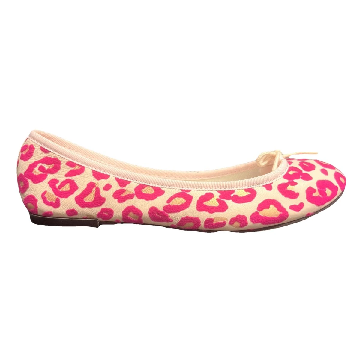 Pre-owned Repetto Pony-style Calfskin Ballet Flats In Pink